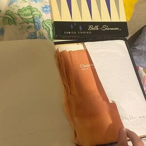 Dior Orange Stockings